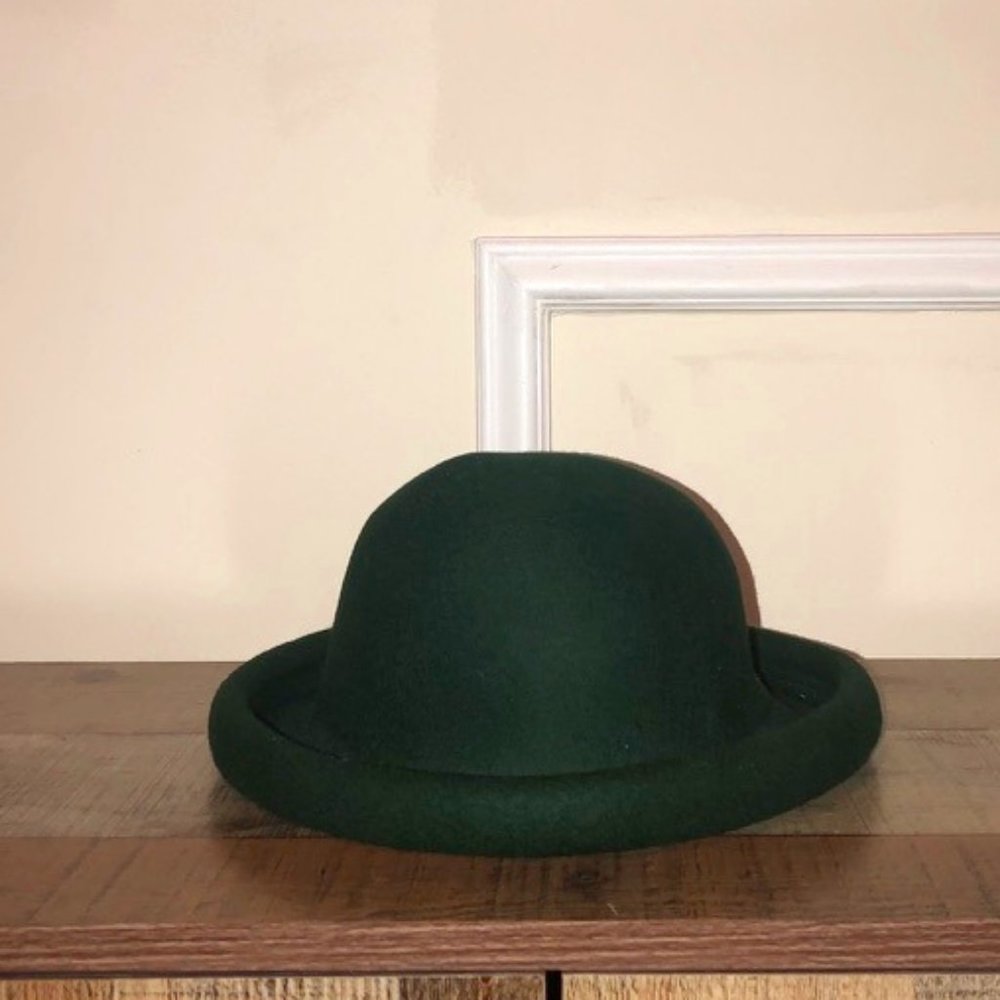 Green winter hat